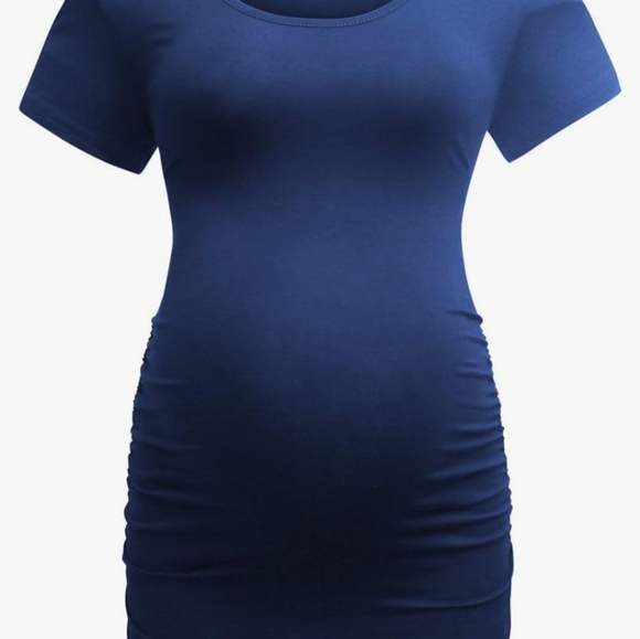 Maternity 3 pack XL Ruched Tee Shirt Bearsland - Picture 2 of 5